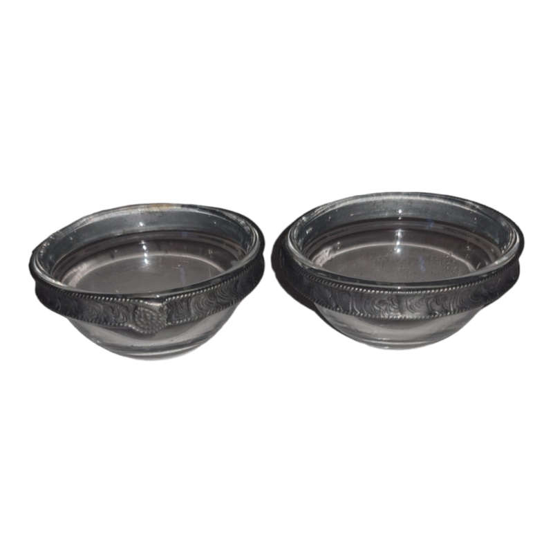 Vintage Pressed Glass Salt Cellars