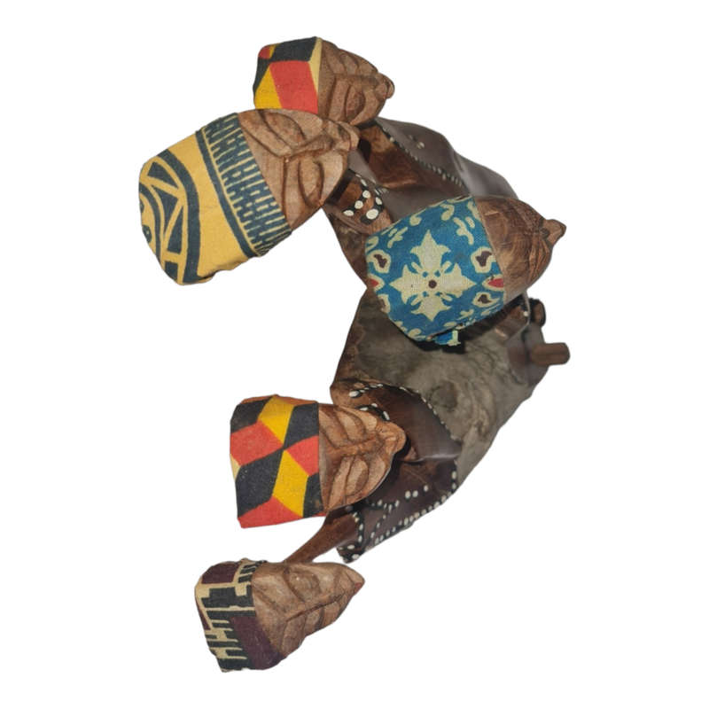 Hand Carved African 5 Women Figurine