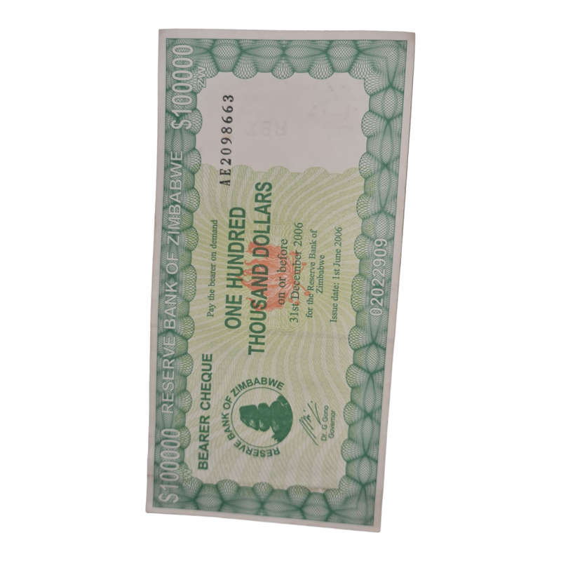 Zimbabwe 100000 Dollars