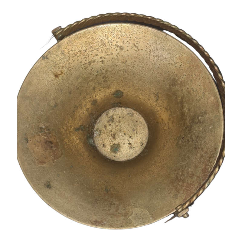 Vintage Small Brass Basket With basket