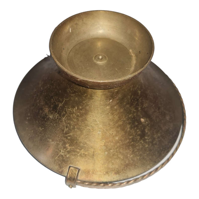 Vintage Small Brass Basket With basket