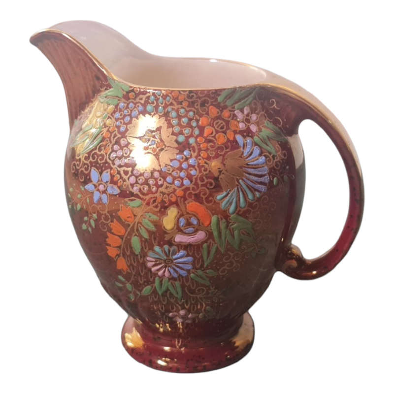 Rare Crown Devon Creamer Pattern 5002 Handpainted