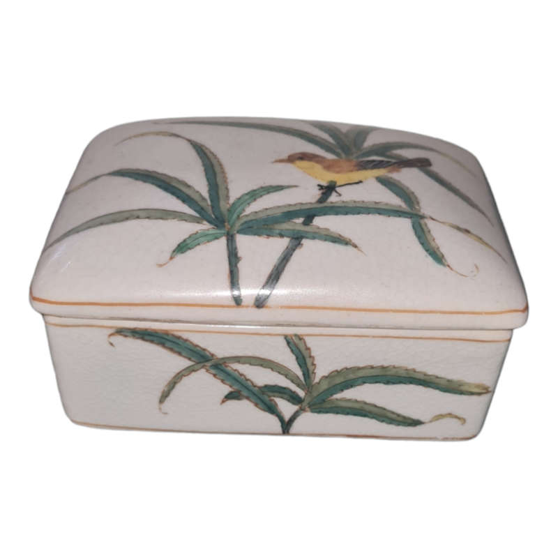 Vintage jewelry box ceramic
