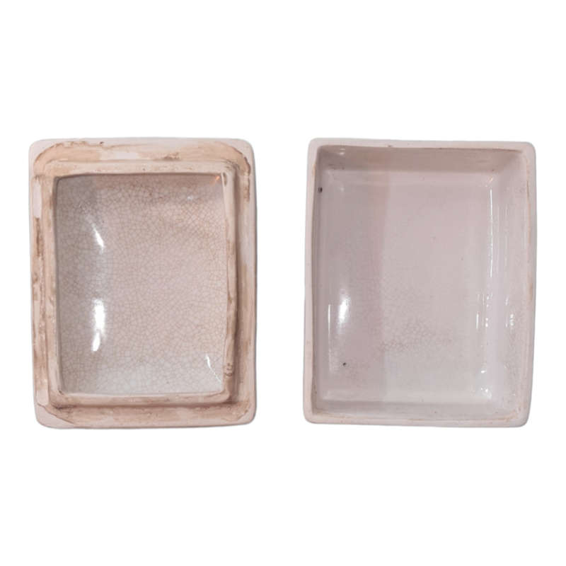 Vintage jewelry box ceramic