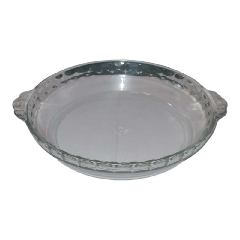 Pyrex JAJ Clear Glass Round Pie Dish