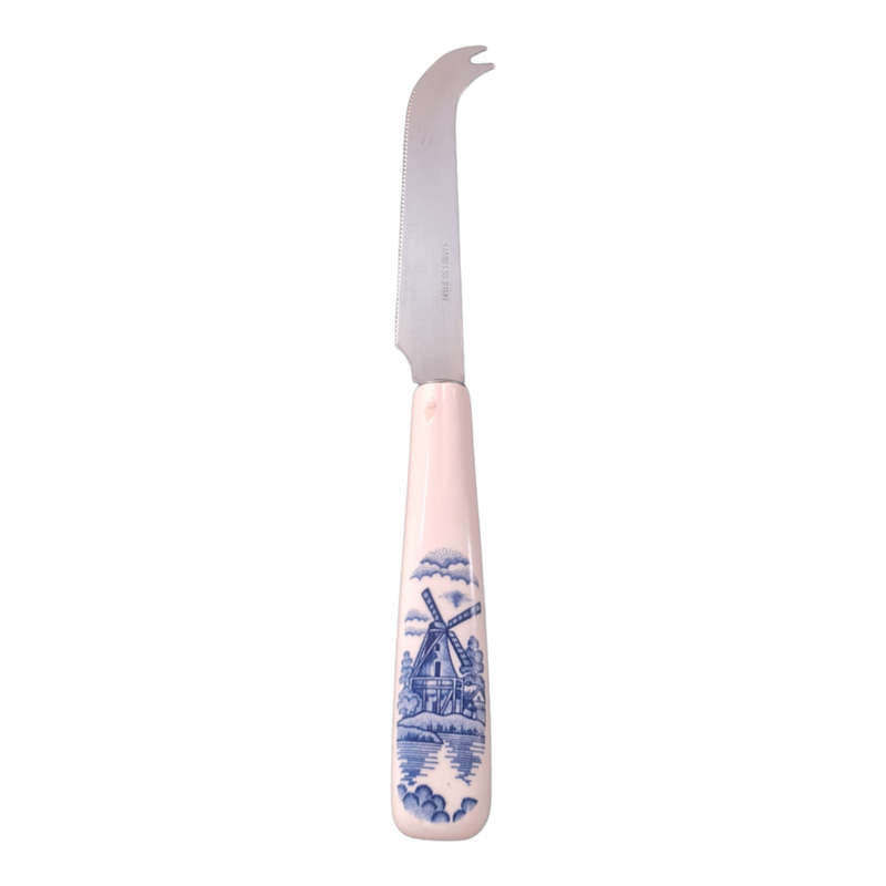 Delft Blue Cheese Slicer and knife