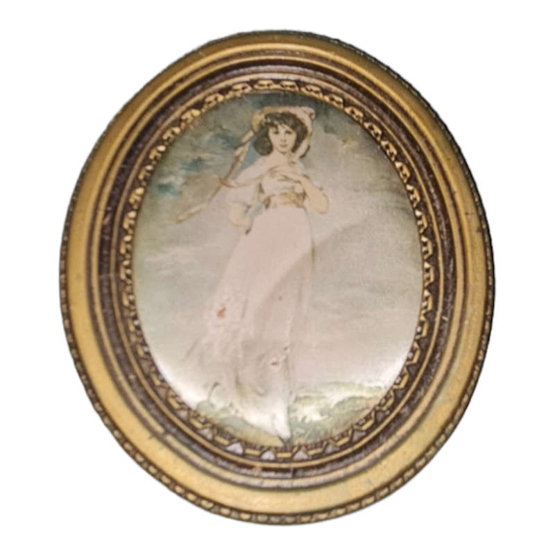 Antique Oval Picture Frame Convex