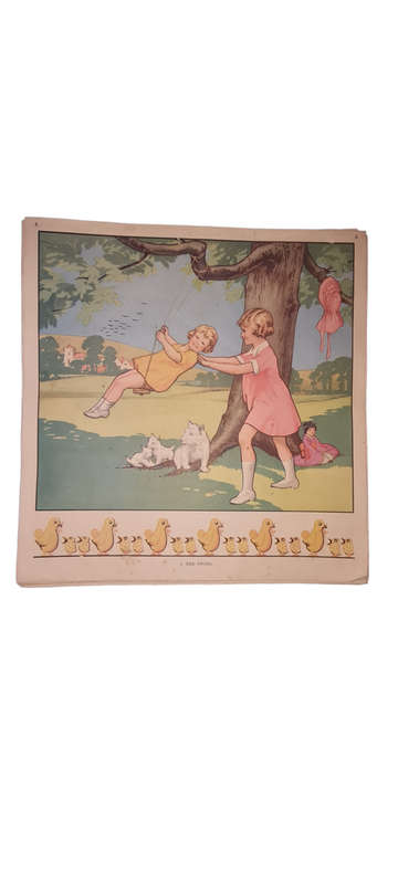 Classroom posters, 1930s/40s. Teaching in Practice for Infant Schools: Projects and Pictures