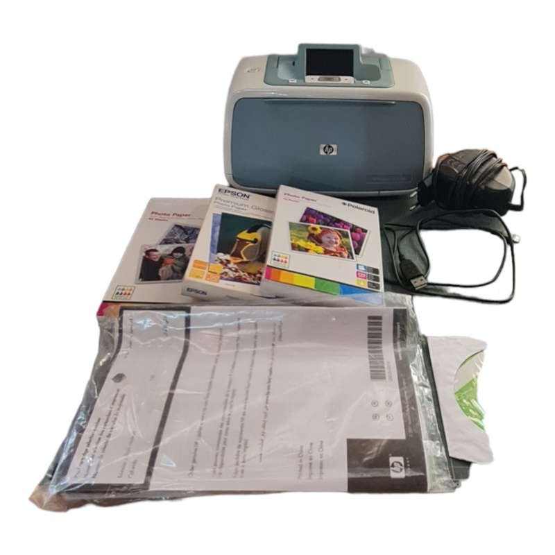 HP Photosmart A526 Photo Inkjet Printer Compact Photo Printer Used