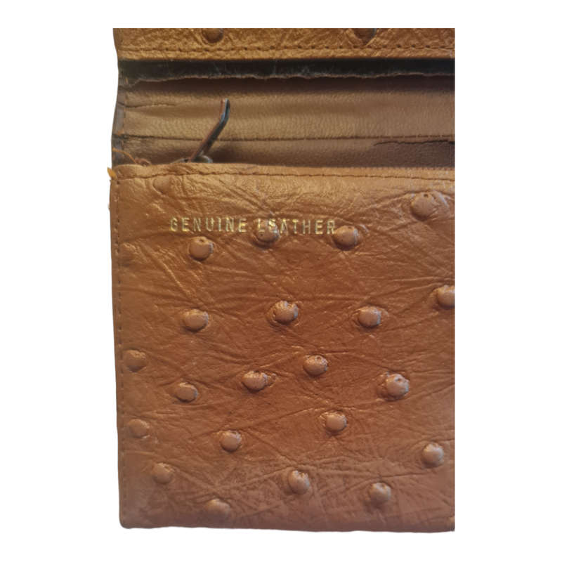 GENUINE LEATHER PURSE OSTRICH