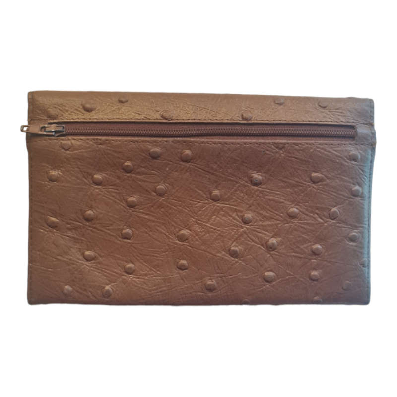 GENUINE LEATHER PURSE OSTRICH