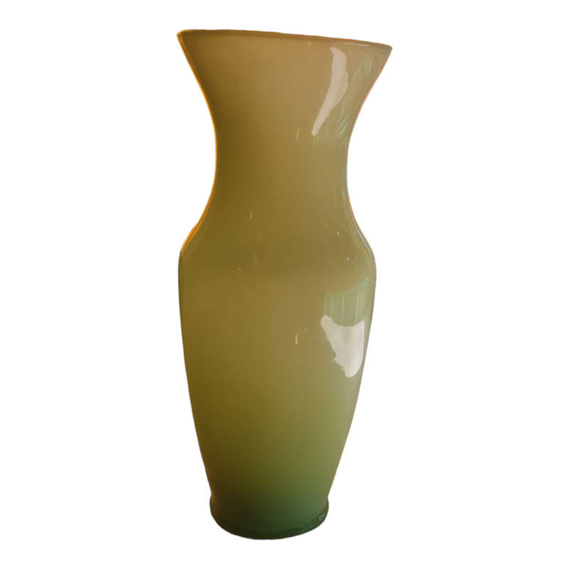 GREEN/YELLOW  VASE