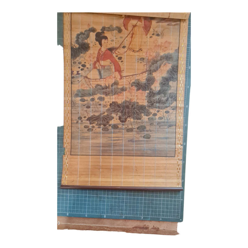 VINTAGE OF ASIAN BAMBOO PAINTINGS SCROLLS SIGNED