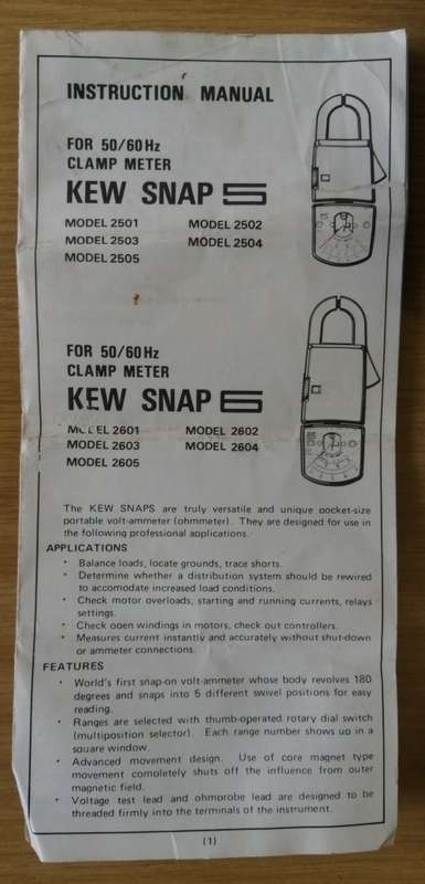 Kew Snap 6 Electrical Meter