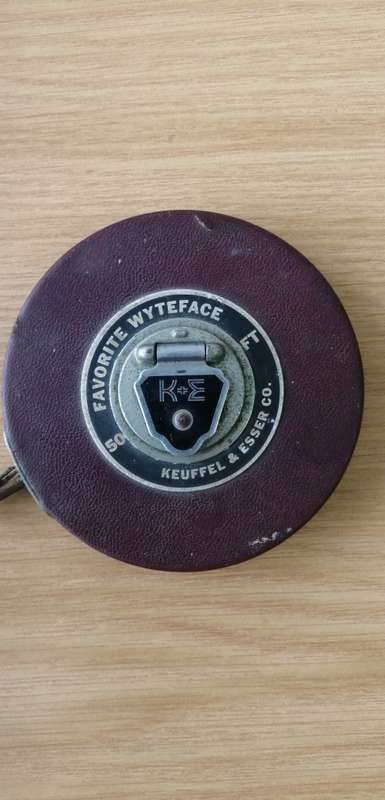 Vintage Keuffel and Esser Co. 50 Feet Measuring Tape
