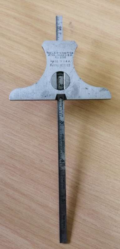 The Starrett Co No236 Depth Gauge Angle Finder