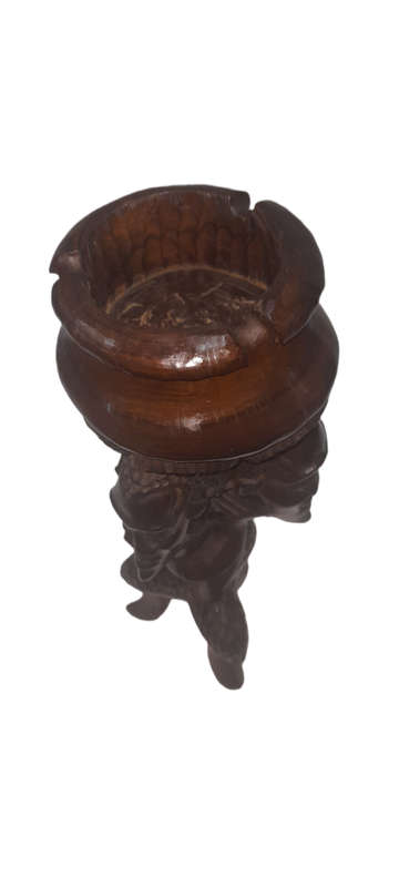 Handcrafted African  Wooden  Ashtray