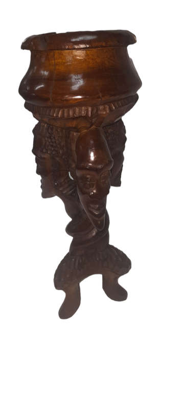 Handcrafted African  Wooden  Ashtray