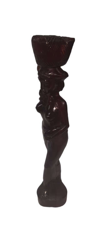 Handcrafted  Wood  African  Lady