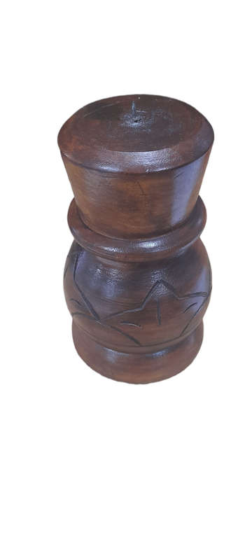 Handcrafted Wood Candle Stand