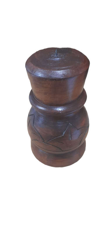 Handcrafted Wood Candle Stand