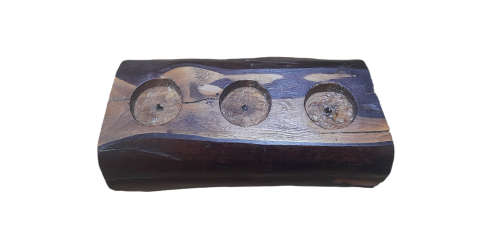 Handcrafted Wood Candle Holder
