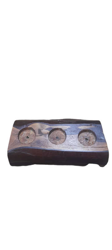 Handcrafted Wood Candle Holder