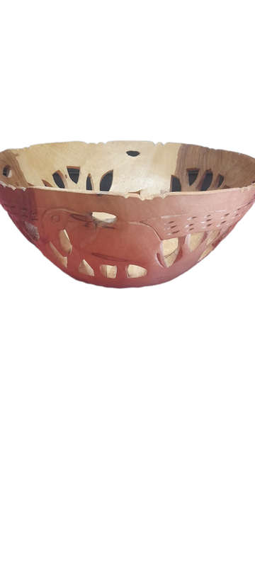 Handcrafted Wood Fruit Bowl
