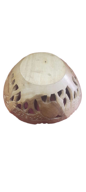 Handcrafted Wood Fruit Bowl