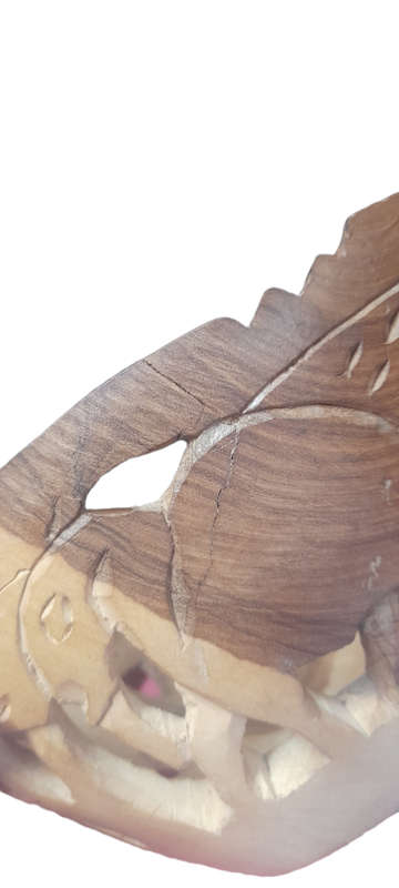 Handcrafted Wood Fruit Bowl