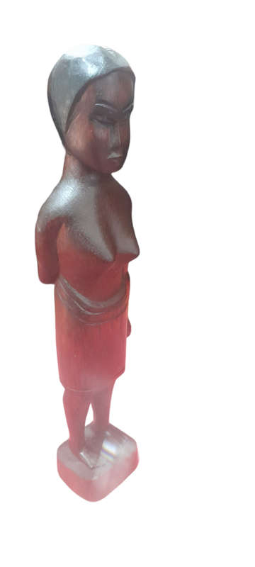 Handcrafted Wood Man and Lady