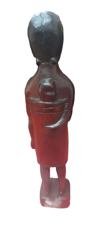 Handcrafted Wood Man and Lady