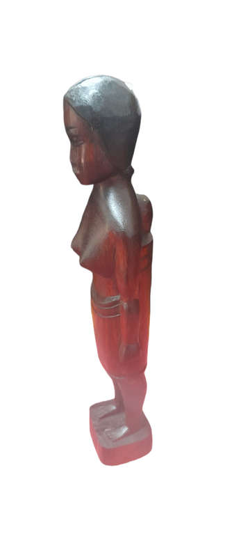 Handcrafted Wood Man and Lady