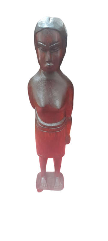 Handcrafted Wood Man and Lady
