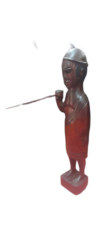 Handcrafted Wood Man and Lady
