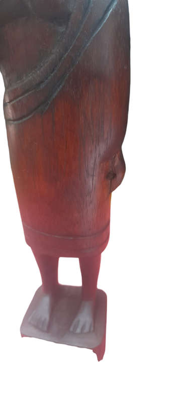 Handcrafted Wood Man and Lady