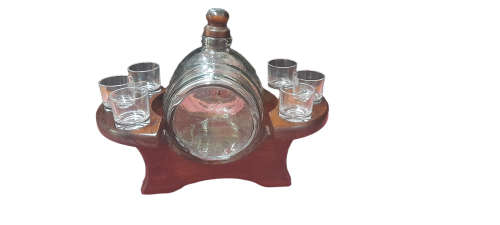 Glass Keg with Glasses