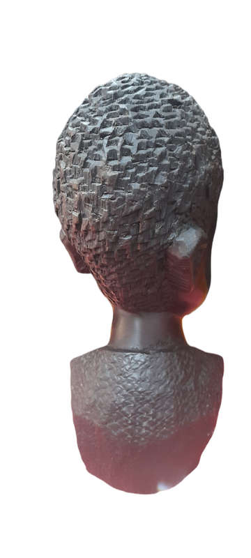 Handcrafted Wood Man Head