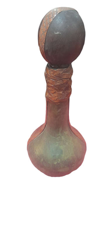 Botella Cubierta Cuero Anigua