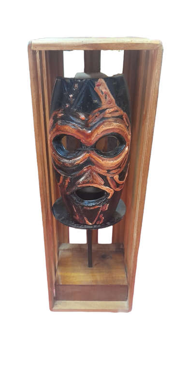 Mask And Candle Holder