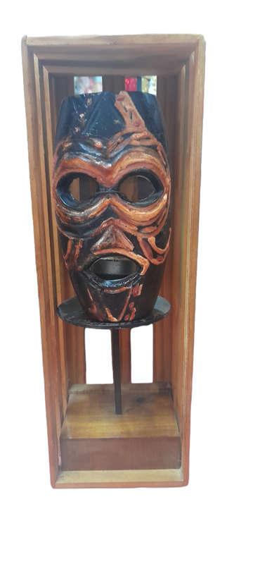 Mask And Candle Holder