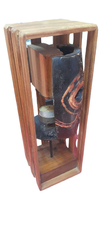 Mask And Candle Holder