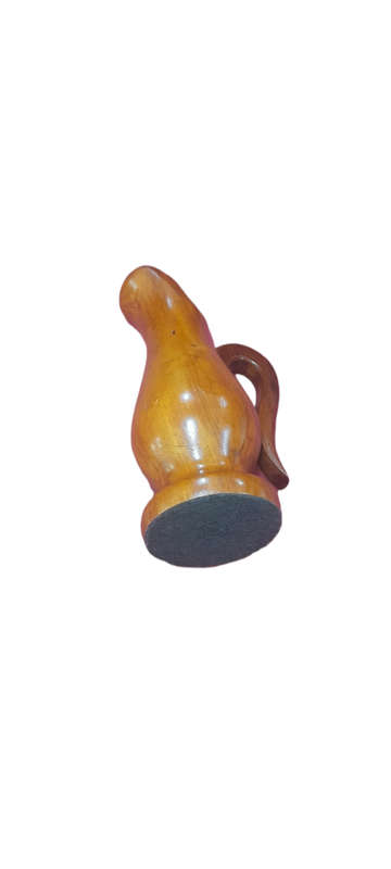 Handcrafted Small Wood Jug