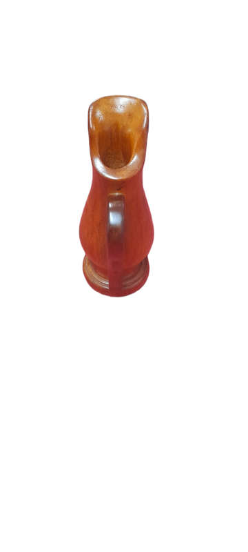 Handcrafted Small Wood Jug