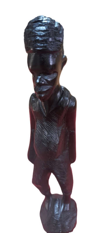 Handcrafted Wood African Man
