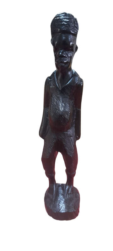 Handcrafted Wood African Man