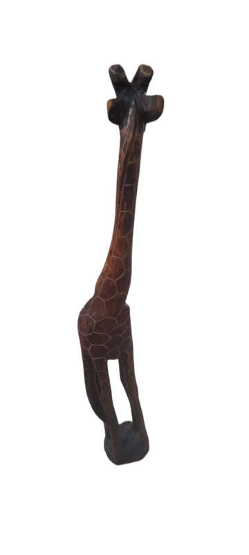 Handcrafted Wood Giraffe