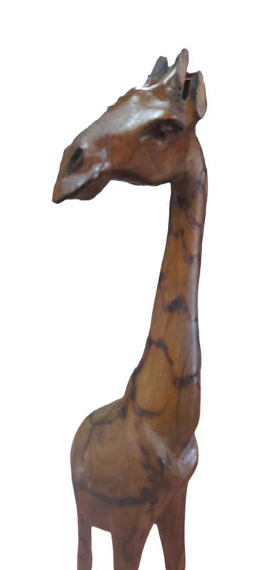 Handcrafted Wood Giraffe