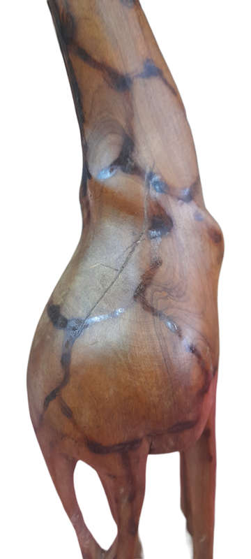 Handcrafted Wood Giraffe