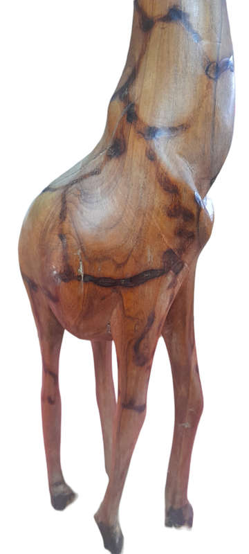 Handcrafted Wood Giraffe